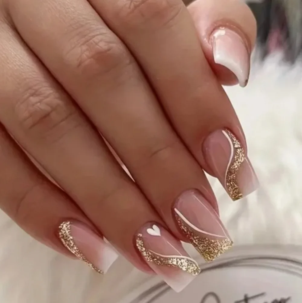 24 Pieces Fake Press On Nails